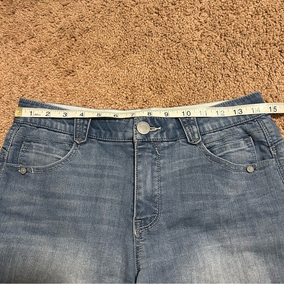 Democracy Ab Solution Shorts Women’s 4 Jean Bermuda Stretch Denim Preppy Classic - Picture 10 of 13